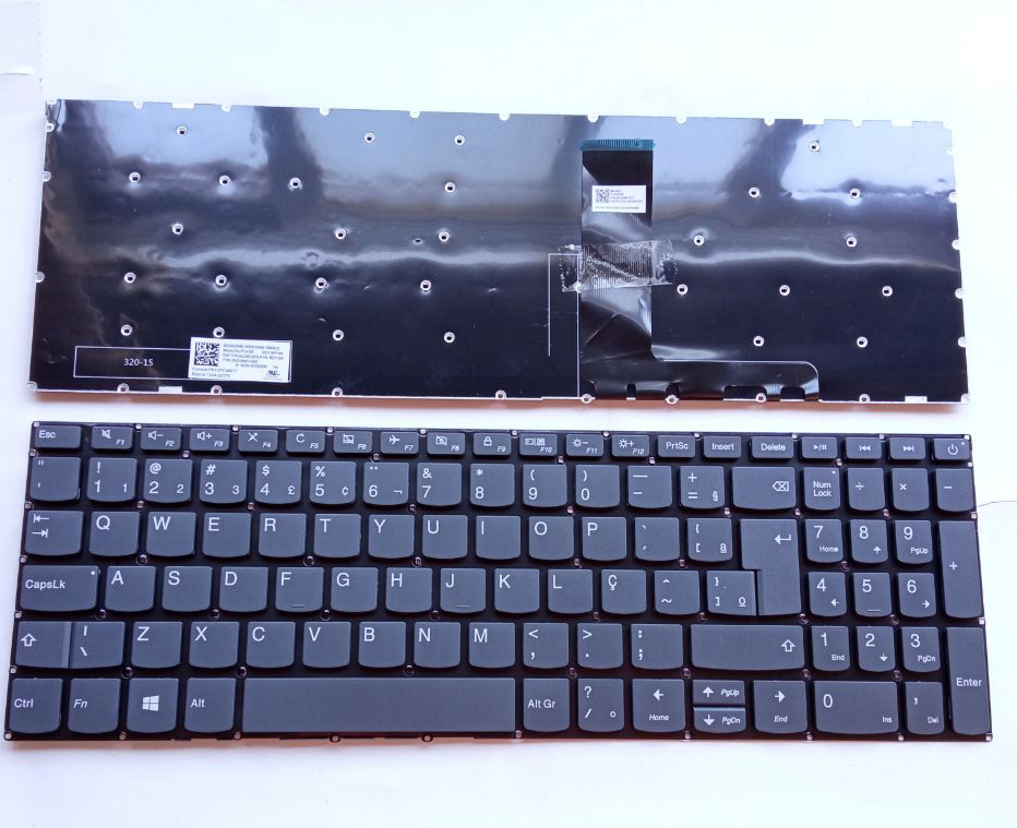 Picture of New Replacement Laptop Keyboard For LENOVO 320-15 with switch and power light Grey (OEM) BR Layout